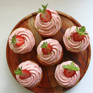 Dozen Strawberry Daiquiri Cupcakes