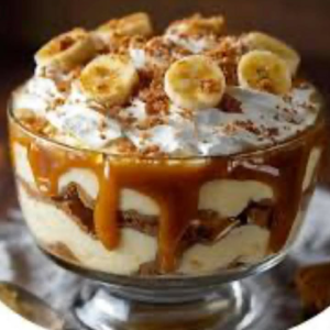 Full Pan Biscoff Banana Pudding with Caramel