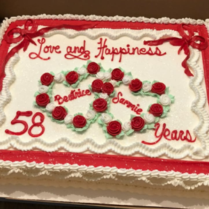 Full Sheet Anniversary Cake